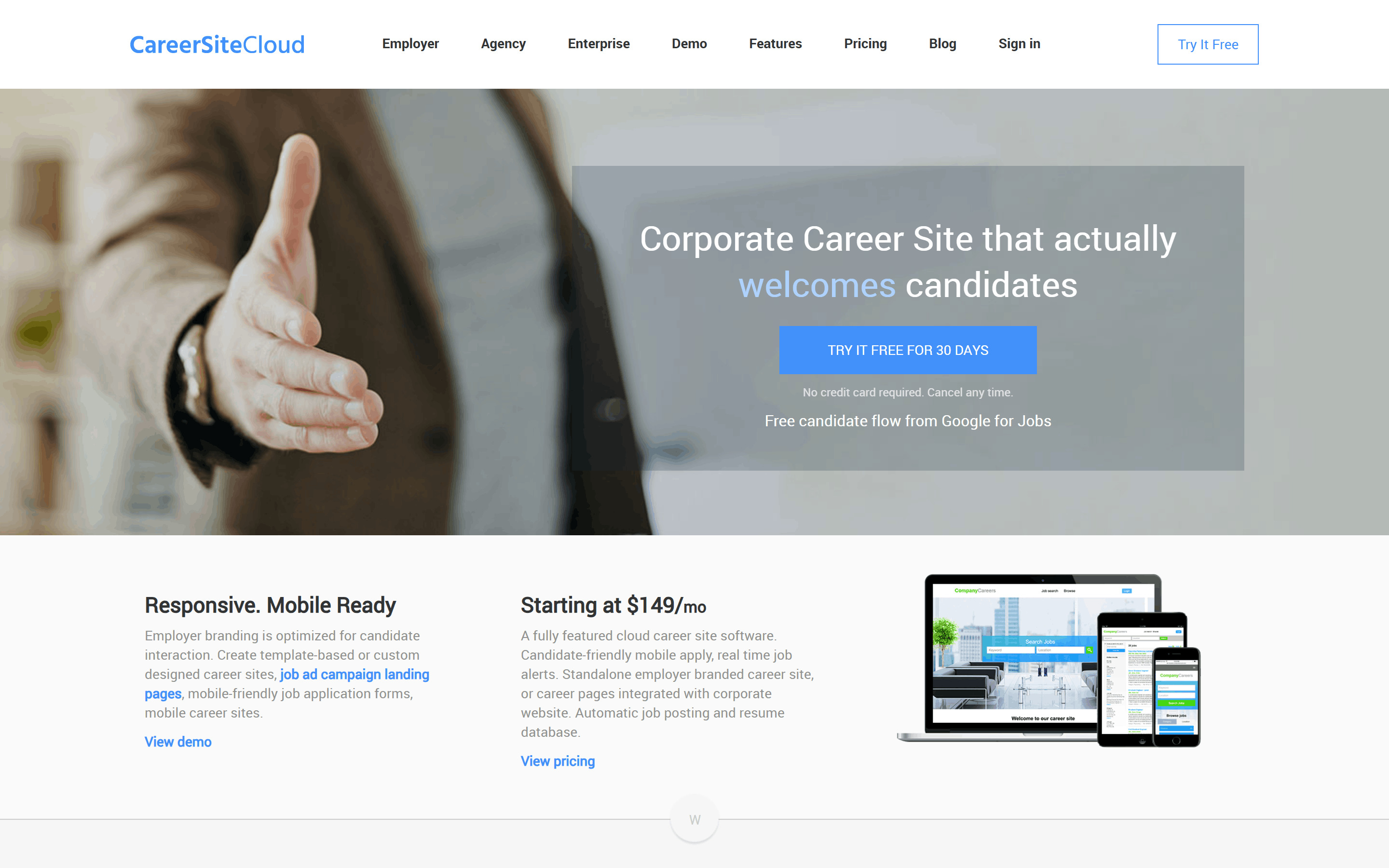 CareerSiteCloud product screenshot