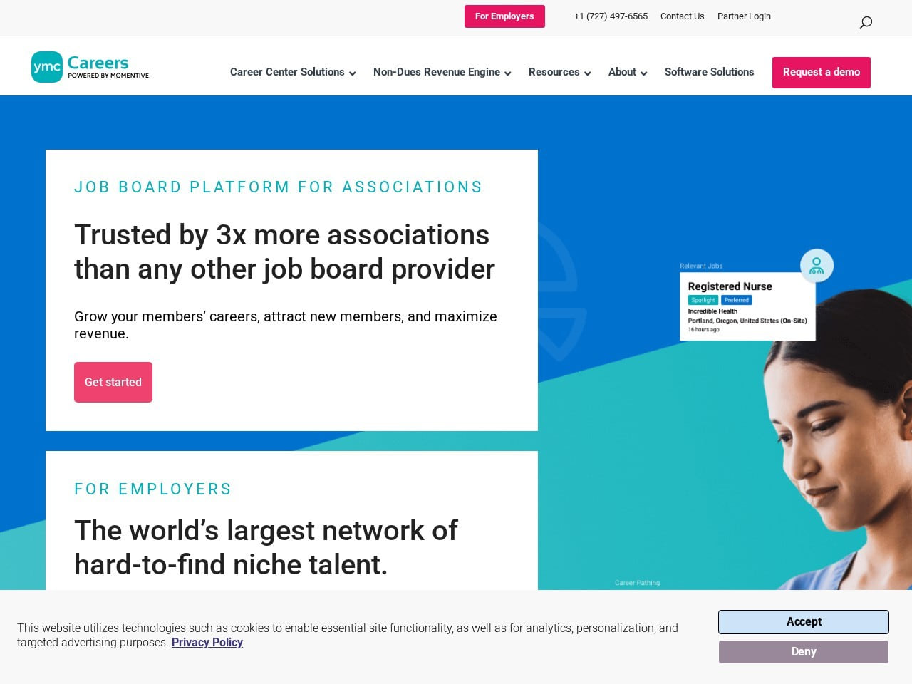 YM Careers product screenshot